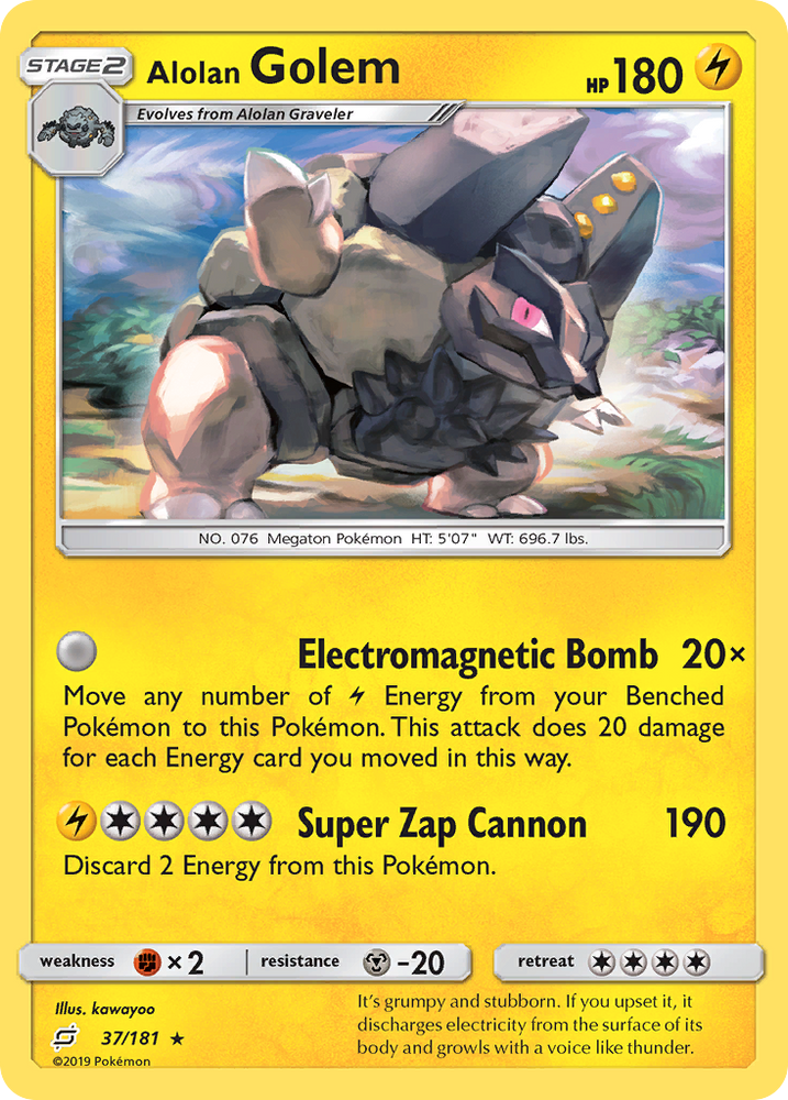 Alolan Golem (37/181) [Sun &amp; Moon: Team Up] 