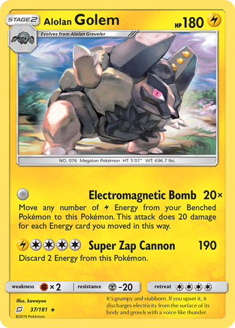 Alolan Golem (37/181) [Sun &amp; Moon: Team Up] 