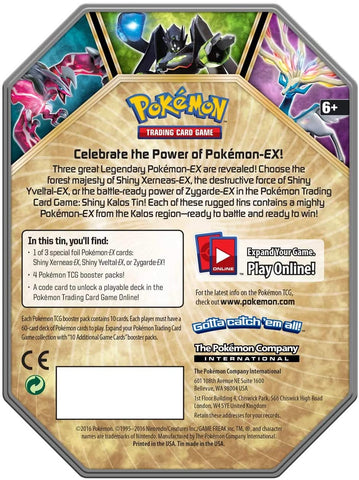 XY: Fates Collide - Shiny Kalos Tin (Yveltal-EX)