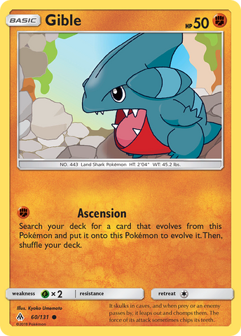 Gible (60/131) [Sun &amp; Moon: Forbidden Light] 