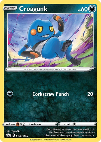 Croagunk (SWSH245) [Sword &amp; Shield: Black Star Promos] 