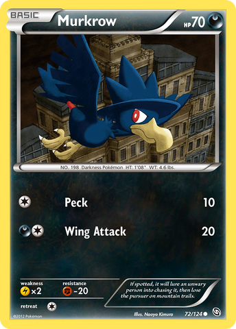 Murkrow (72/124) [Black &amp; White: Dragons Exalted] 