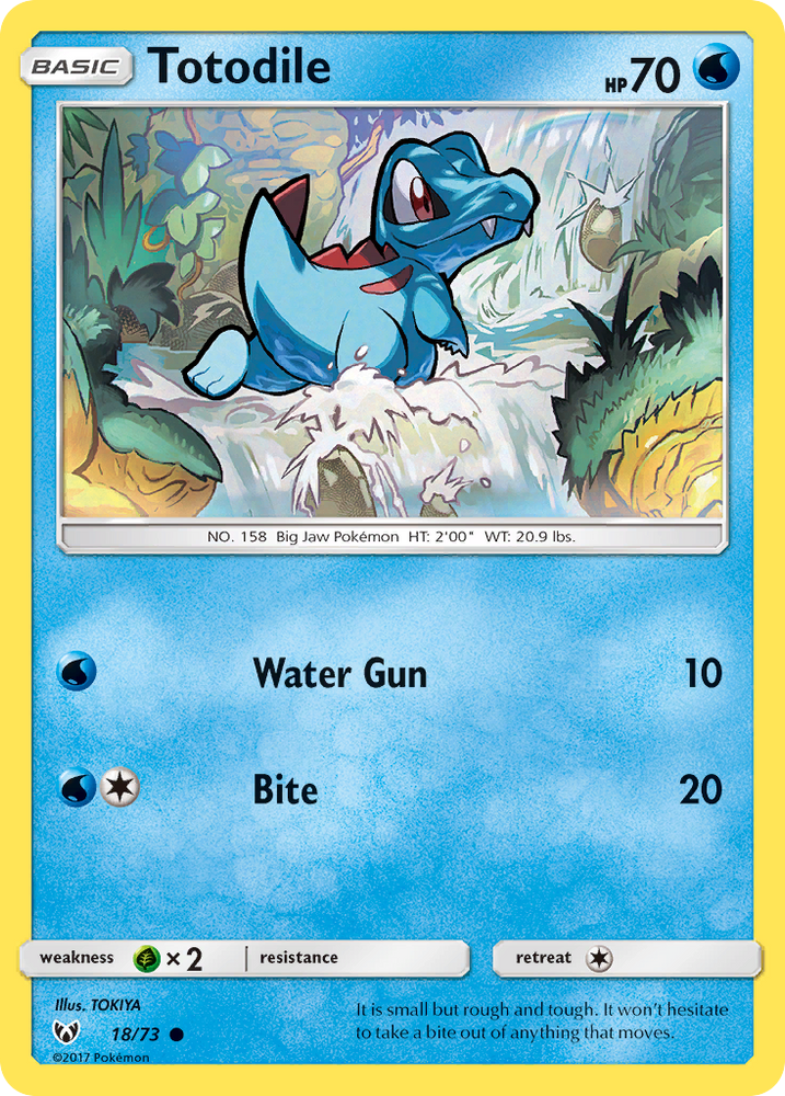 Totodile (18/73) [Sun &amp; Moon: Shining Legends] 