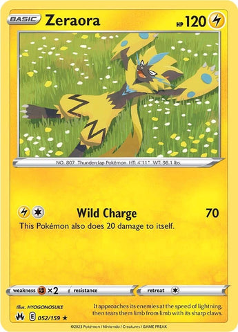 Zeraora (052/159) [Sword &amp; Shield: Crown Zenith] 