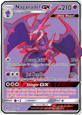 Naganadel GX (121/131) [Sun &amp; Moon: Forbidden Light] 