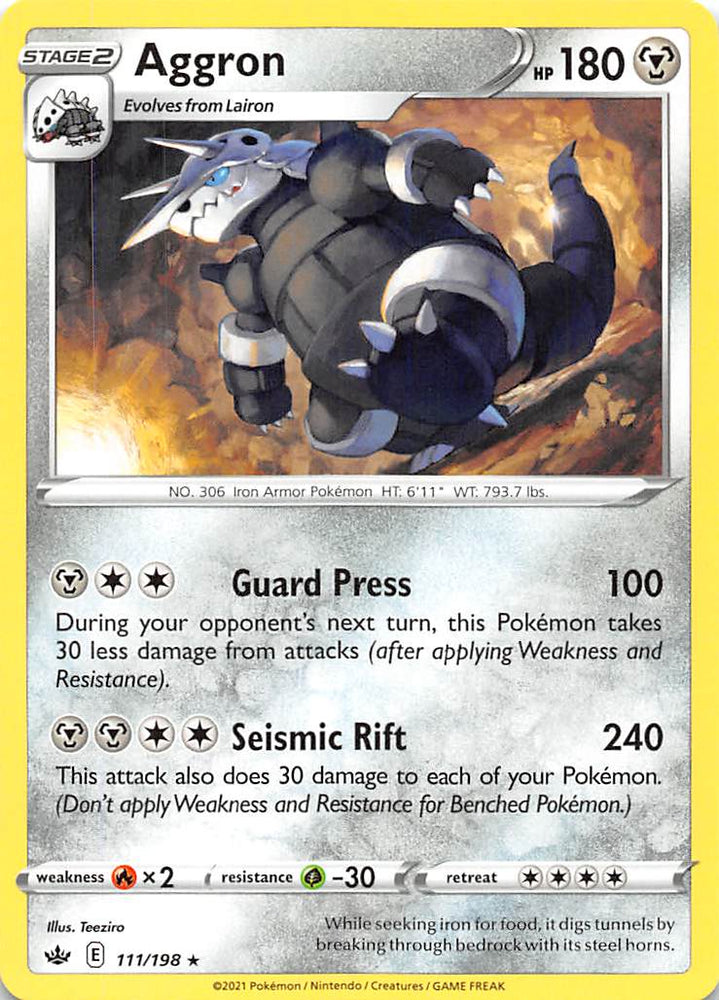 Aggron (111/198) [Sword &amp; Shield: Chilling Reign] 