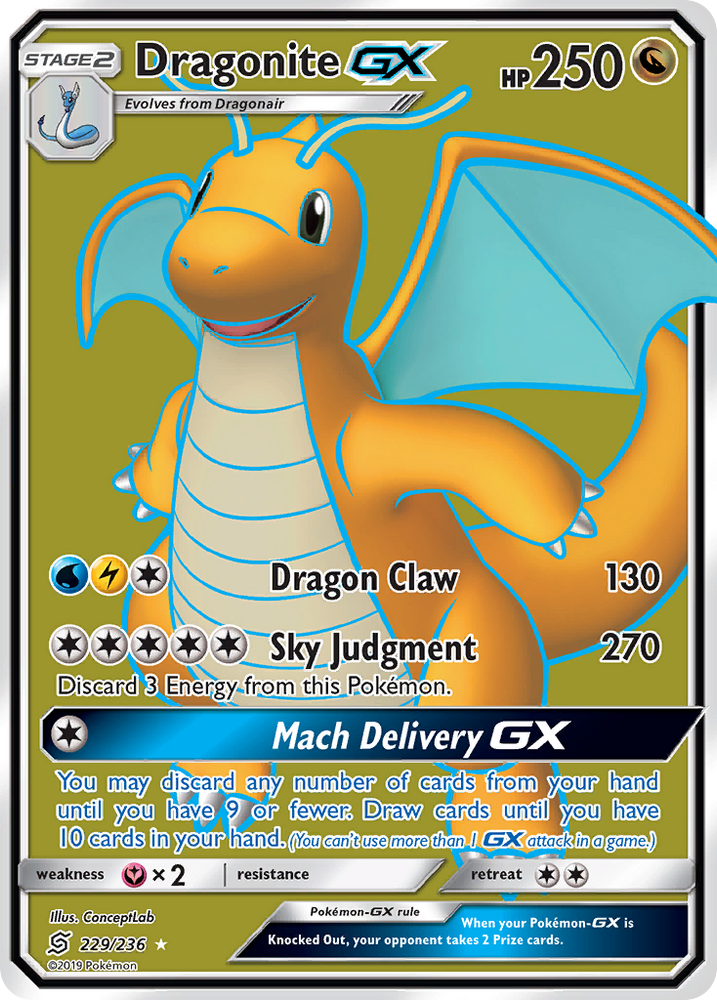 Dragonite GX (229/236) [Sun &amp; Moon: Unified Minds] 
