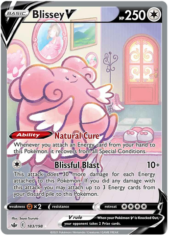 Blissey V (183/198) [Sword &amp; Shield: Chilling Reign] 