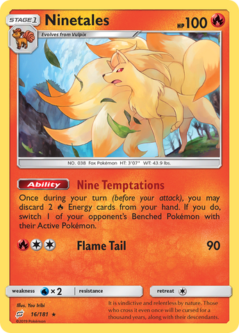 Ninetales (16/181) [Sun &amp; Moon: Team Up] 