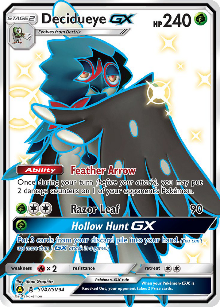 Decidueye GX (SV47/SV94) [Sun &amp; Moon: Hidden Fates - Shiny Vault] 