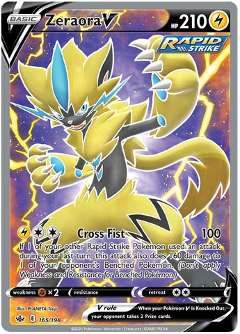 Zeraora V (165/198) [Sword &amp; Shield: Chilling Reign] 