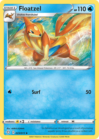 Floatzel (023/072) [Sword &amp; Shield: Shining Fates] 