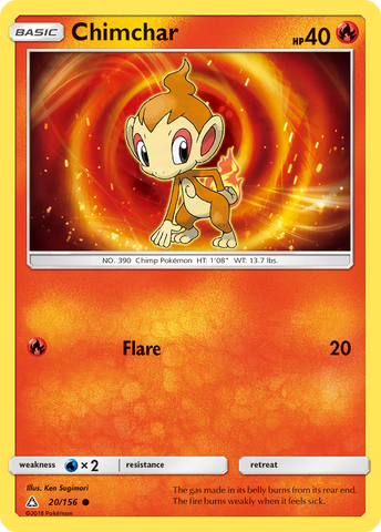 Chimchar (20/156) [Sun &amp; Moon: Ultra Prism] 