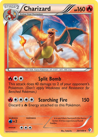 Charizard (20/149) (Cosmos Holo) (Blister Exclusive) [Black &amp; White: Boundaries Crossed] 