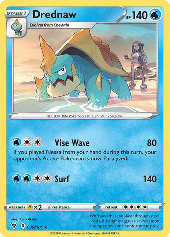 Drednaw (039/185) [Sword &amp; Shield: Vivid Voltage] 