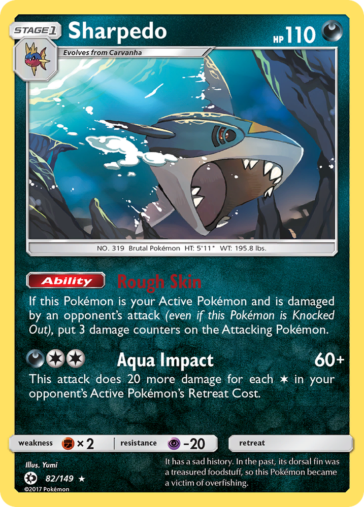 Sharpedo (82/149) [Sun &amp; Moon: Base Set] 