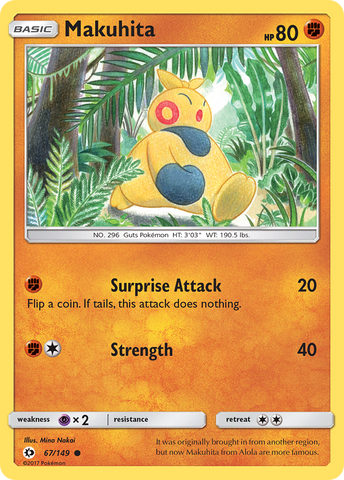 Makuhita (67/149) [Sun &amp; Moon: Base Set] 