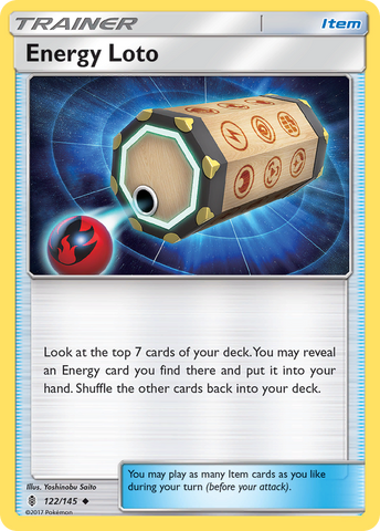 Energy Loto (122/145) [Sun &amp; Moon: Guardians Rising] 