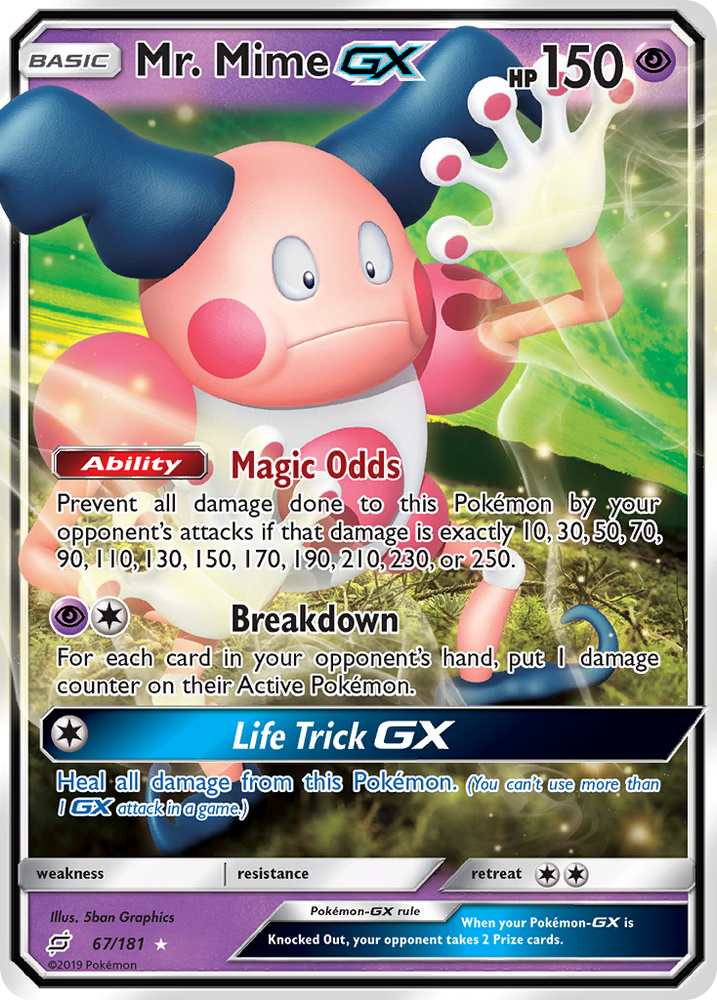 Mr. Mime GX (67/181) [Sun &amp; Moon: Team Up] 