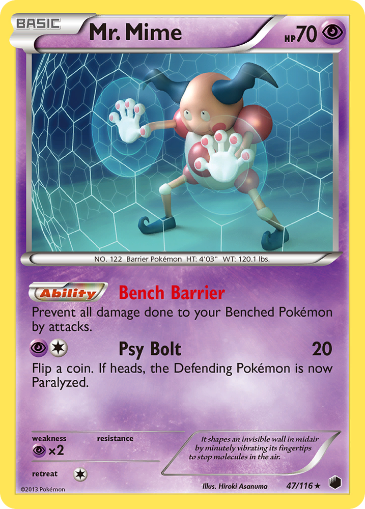 Mr. Mime (47/116) [Black &amp; White: Plasma Freeze] 