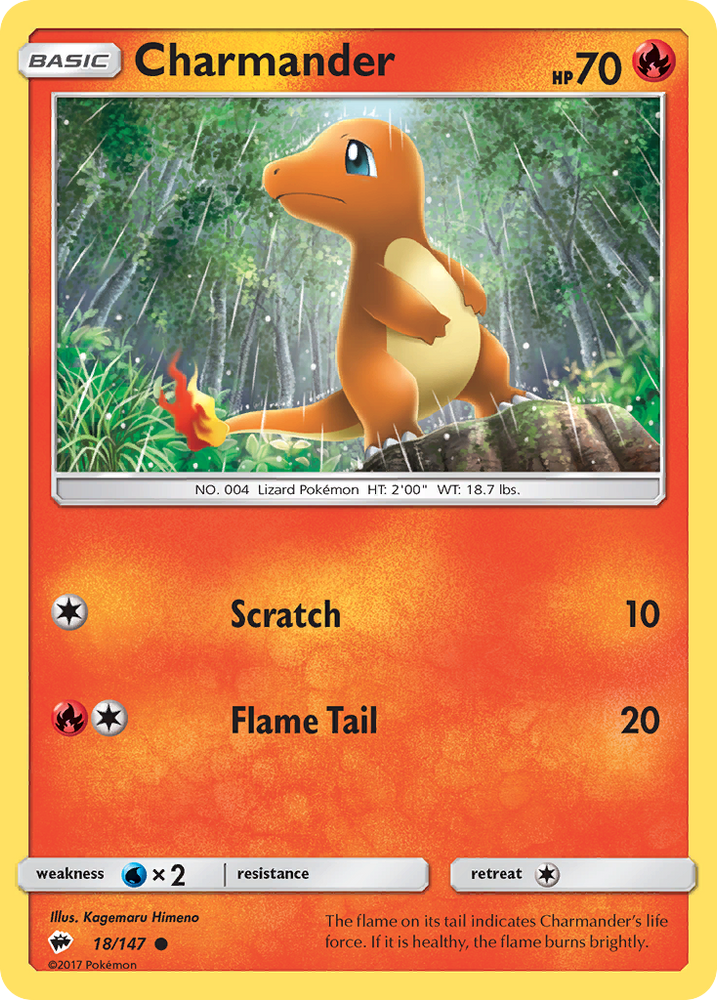 Charmander (18/147) [Sun &amp; Moon: Burning Shadows] 