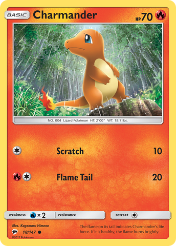 Charmander (18/147) [Sun &amp; Moon: Burning Shadows] 