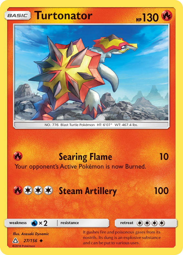 Turtonator (27/156) [Sun &amp; Moon: Ultra Prism] 