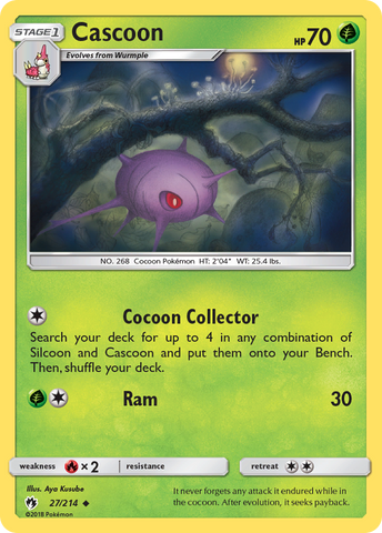 Cascoon (27/214) [Sun &amp; Moon: Lost Thunder] 