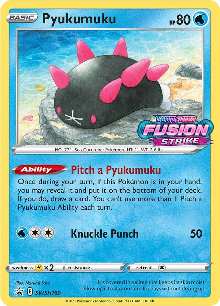 Pyukumuku (SWSH169) (Prerelease Promo) [Sword &amp; Shield: Black Star Promos] 