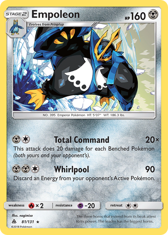 Empoleon (81/131) [Sun &amp; Moon: Forbidden Light] 