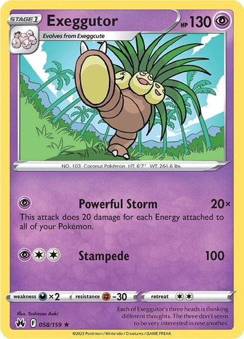 Exeggutor (058/159) [Sword &amp; Shield: Crown Zenith] 