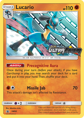 Lucario (SM95) (Prerelease Promo) [Sun &amp; Moon: Black Star Promos] 