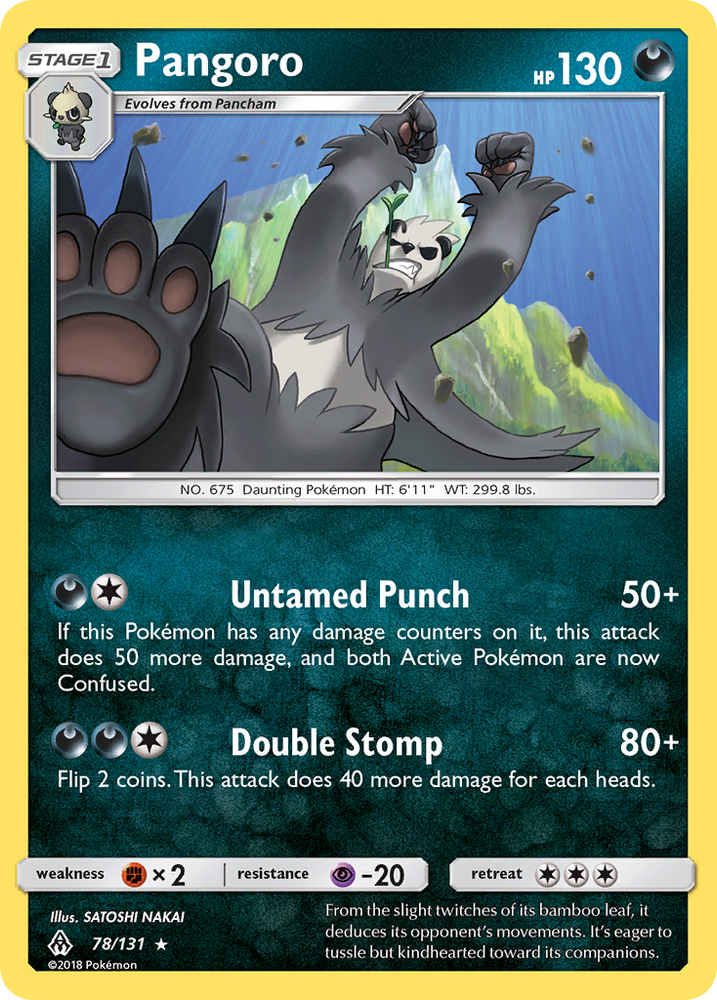 Pangoro (78/131) [Sun &amp; Moon: Forbidden Light] 