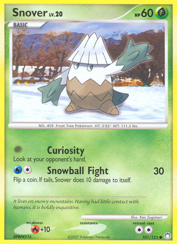 Snover (101/123) [Diamond &amp; Pearl: Mysterious Treasures] 