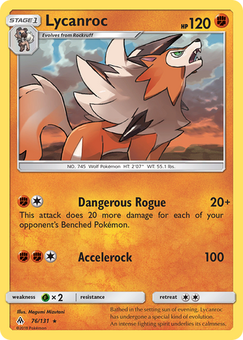 Lycanroc (76/131) [Sun &amp; Moon: Forbidden Light] 