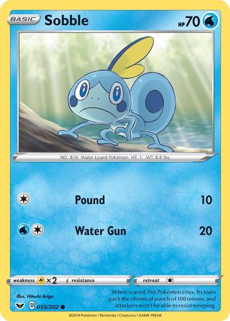 Sobble (055/202) (Premium Collection) [Sword &amp; Shield: Base Set] 