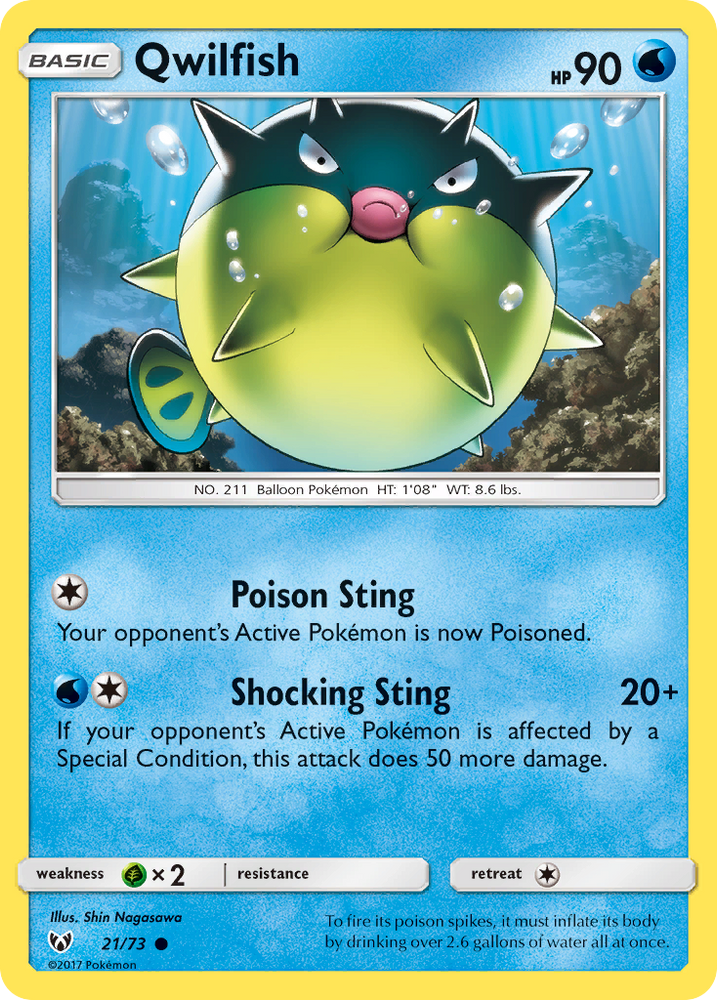 Qwilfish (21/73) [Sun &amp; Moon: Shining Legends] 