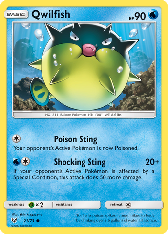 Qwilfish (21/73) [Sun &amp; Moon: Shining Legends] 