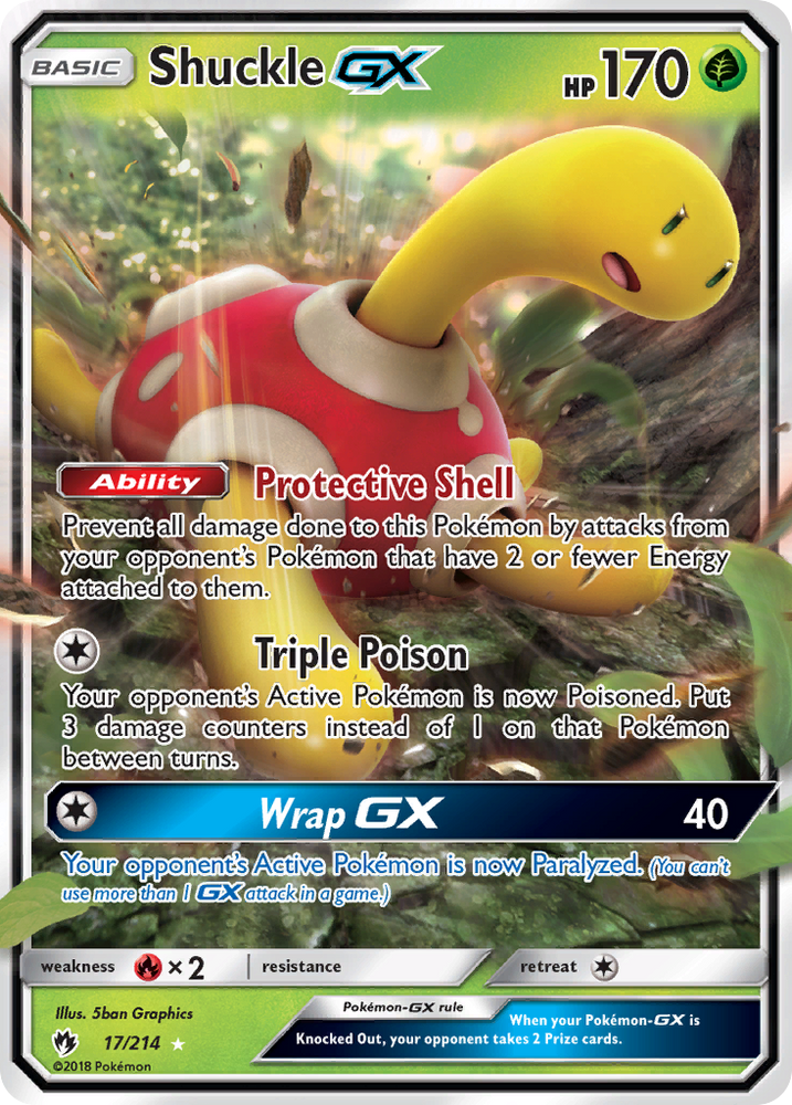 Shuckle GX (17/214) [Sun &amp; Moon: Lost Thunder] 