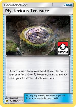 Mysterious Treasure (113a/131) (League Promo) [Sun &amp; Moon: Forbidden Light] 