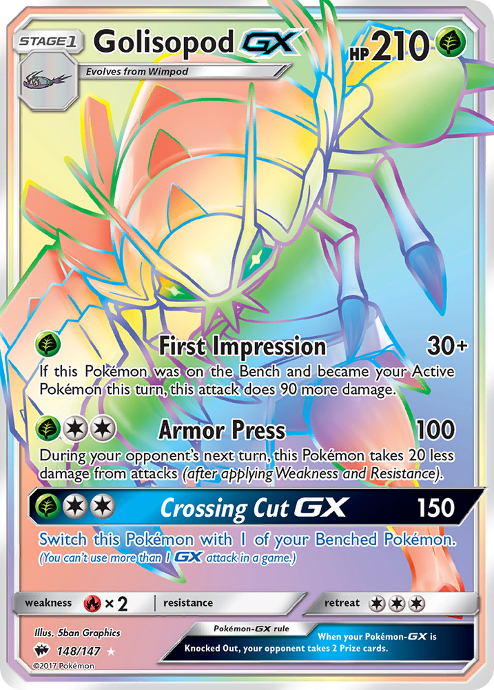 Golisopod GX (148/147) [Sun &amp; Moon: Burning Shadows] 