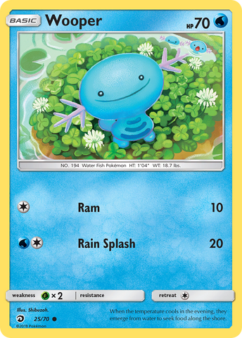 Wooper (25/70) [Sun &amp; Moon: Dragon Majesty] 