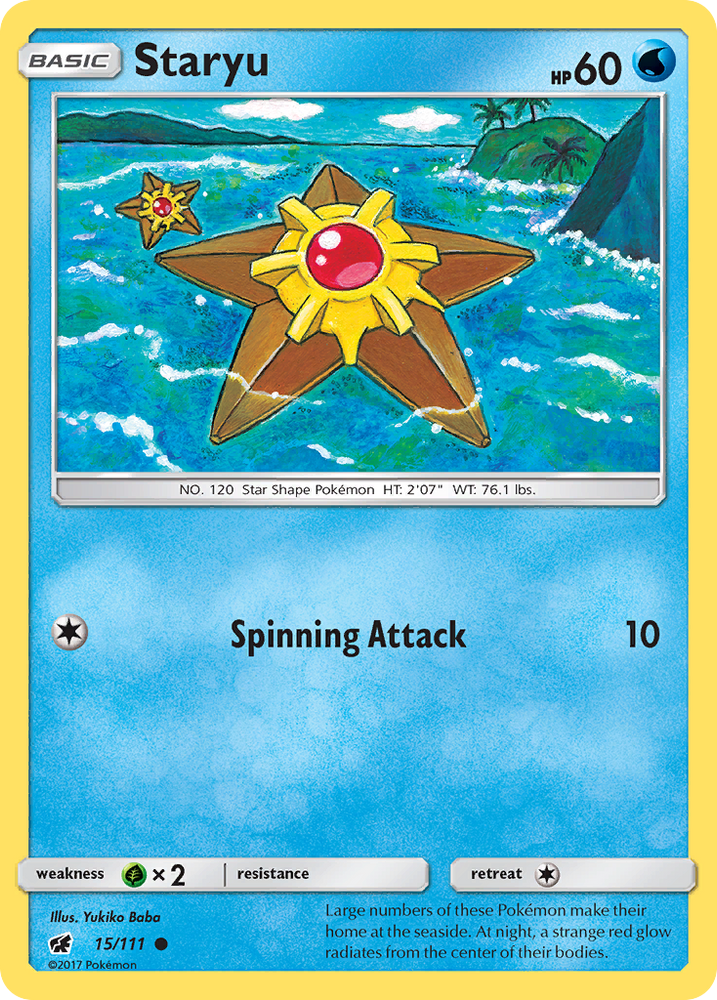 Staryu (15/111) [Sun &amp; Moon: Crimson Invasion] 