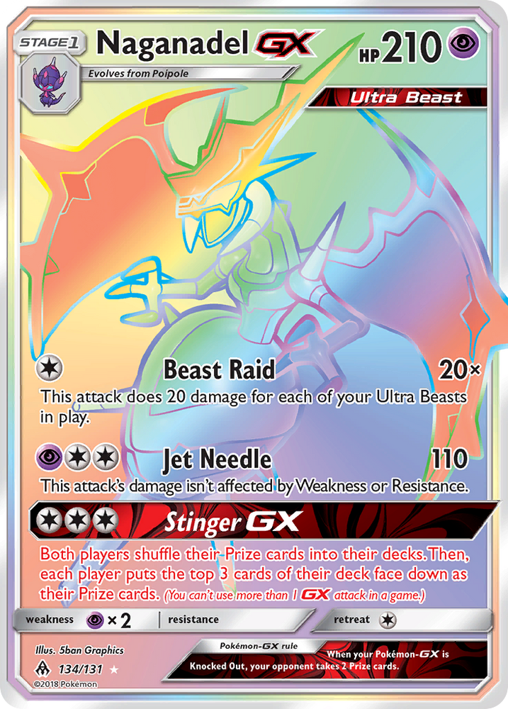 Naganadel GX (134/131) [Sun &amp; Moon: Forbidden Light] 