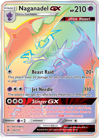 Naganadel GX (134/131) [Sun &amp; Moon: Forbidden Light] 