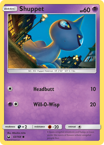 Shuppet (63/168) [Sun &amp; Moon: Celestial Storm] 