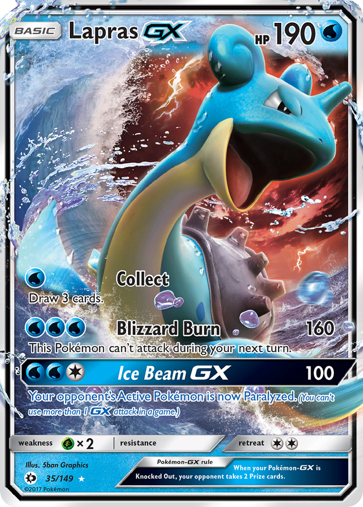 Lapras GX (35/149) [Sun &amp; Moon: Base Set] 