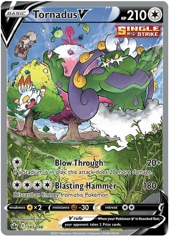 Tornadus V (185/198) [Sword &amp; Shield: Chilling Reign] 