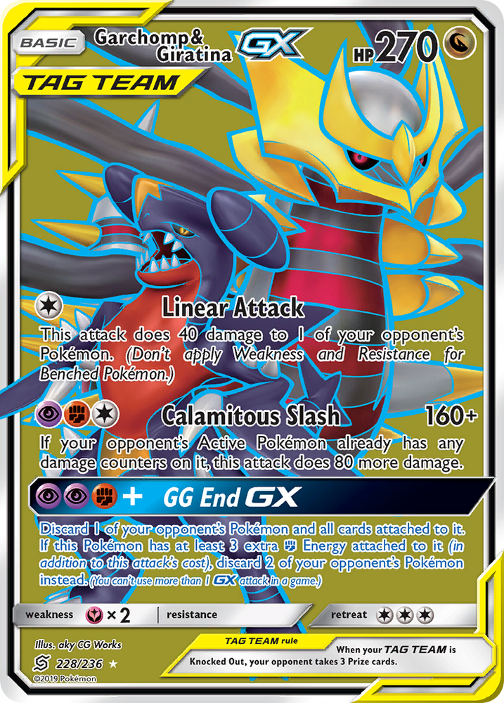 Garchomp &amp; Giratina GX (228/236) [Sun &amp; Moon: Unified Minds] 