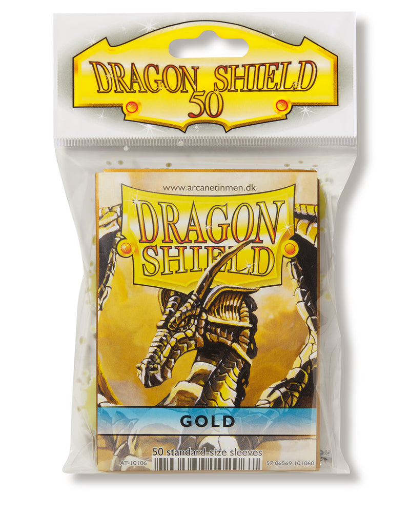 Dragon Shield: Standard 50ct Sleeves - Gold (Classic)